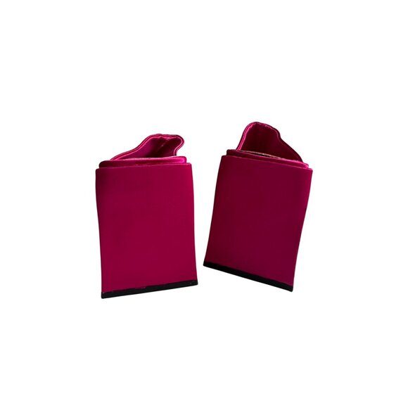 ASOS Design Pink Fabric Block Triangle Heels Sandals Size EU 36 / US 5 - Picture 11 of 14